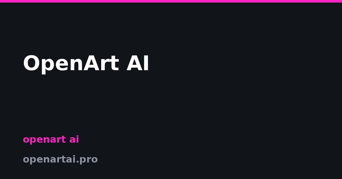 OpenArt AI — Visual stories, made in one creative studio